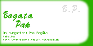 bogata pap business card